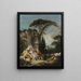Pastoral scene (Conflict of case) - François Boucher — framed artwork on a wall