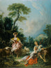 Pastoral with a Bagpiper - François Boucher — artwork view