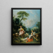 Pastoral with a Bagpiper - François Boucher — framed artwork on a wall