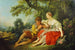 Berger tocando la flauta para una pastora - François Boucher — vista de la obra