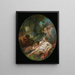 Bacchantes dormidas sorprendidas por sátiros - François Boucher — cuadro enmarcado en la pared
