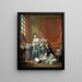 La modista - François Boucher — cuadro enmarcado en la pared