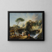 Vista de Tivoli con el templo de Vesta - François Boucher — cuadro enmarcado en la pared