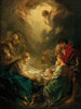 the Virgin painting caring for the sleeping Child Jesus - François Boucher — artwork view