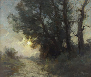 Ruta bajo la luna - François Cachoud — vista de la obra