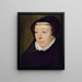 retrato de Catalina de Médici 1519-1589 reina de Francia - François Clouet — cuadro enmarcado en la pared