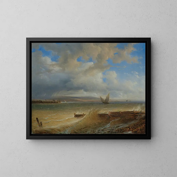 L'orage - François Diday — cuadro enmarcado en la pared