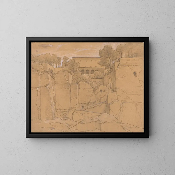 Sorrente - François Édouard Bertin — cuadro enmarcado en la pared
