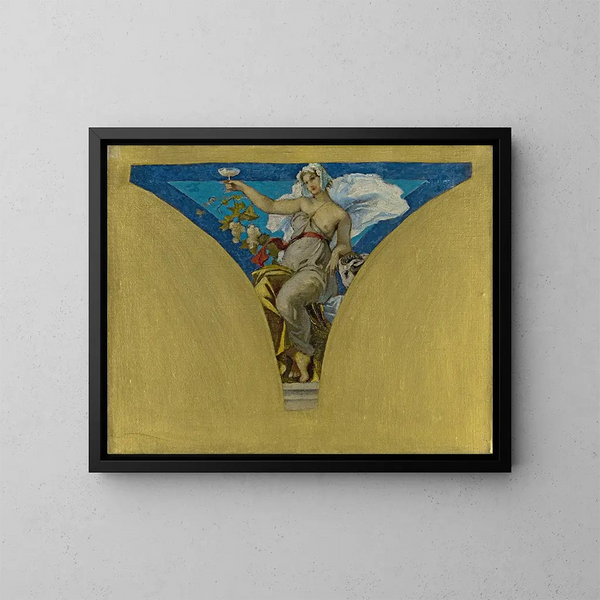 La Champagne - François Émile Ehrmann — cuadro enmarcado en la pared