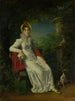 Caroline Ferdinand Louise of Sicily 1798-1870 Wife of Charles Ferdinand Duke of Berry in the Bagatelle park in the Bois de Boulogne near Paris - François Gérard — artwork view
