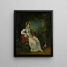 Caroline Ferdinand Louise of Sicily 1798-1870 Wife of Charles Ferdinand Duke of Berry in the Bagatelle park in the Bois de Boulogne near Paris - François Gérard — framed artwork on a wall