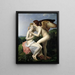 Cupid and Psyche - François Gérard — framed artwork on a wall