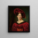 Portrait painting of Madame Lestapis and Boode, daughter of Henry Boode - François Joseph Kinson — framed artwork on a wall