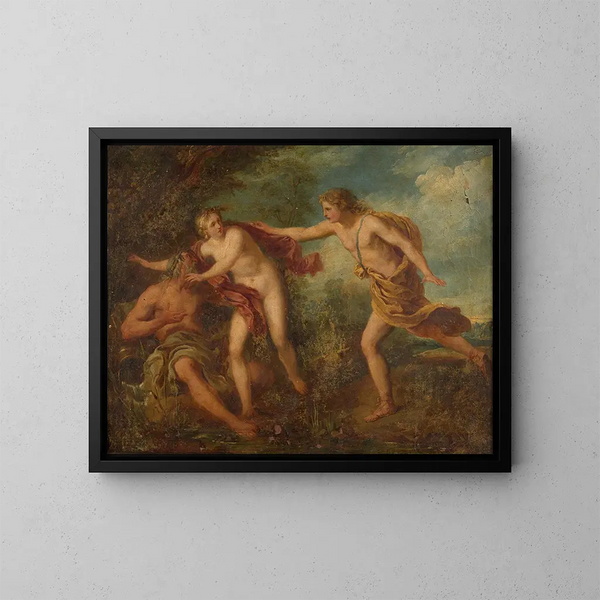 Apolo y Dafne - François Lemoyne — cuadro enmarcado en la pared