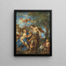 Venus and Adonis - François Lemoyne — framed artwork on a wall