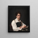 Autorretrato - François Lepage — cuadro enmarcado en la pared
