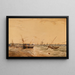 El puerto de Calais - François Louis Thomas Francia — cuadro enmarcado en la pared
