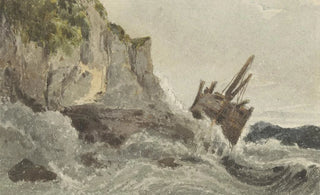 Franois Louis Thomas Francia - Wrak op hoge golven.webp