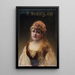Portrait of Jeanne Samary 1857-1890 member of the Comédie-Française - François Schommer — framed artwork on a wall