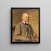 Retrato del arquitecto Charles Louis Girault 1851-1932 - François Schommer — cuadro enmarcado en la pared