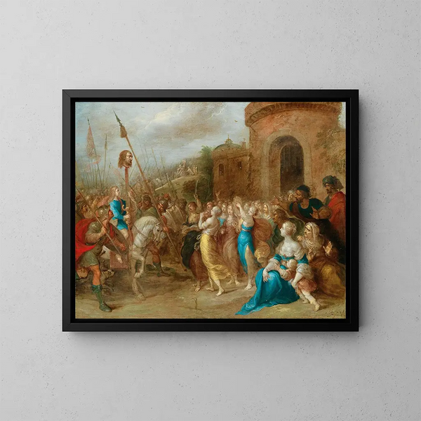 The Triumph of David - Frans Francken the Younger — framed artwork on a wall