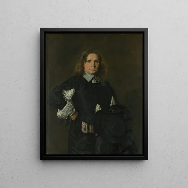 Portrait of a Man - Frans Hals — framed artwork on a wall