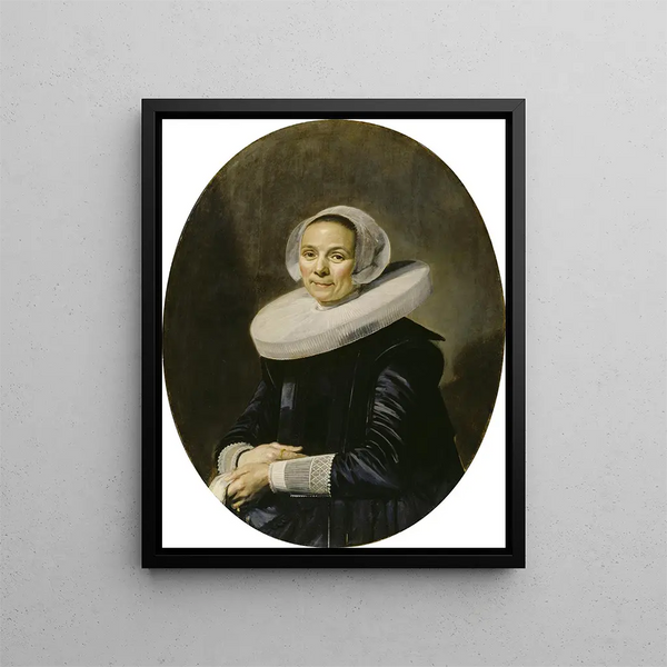 Portrait of a Woman - Frans Hals — framed artwork on a wall