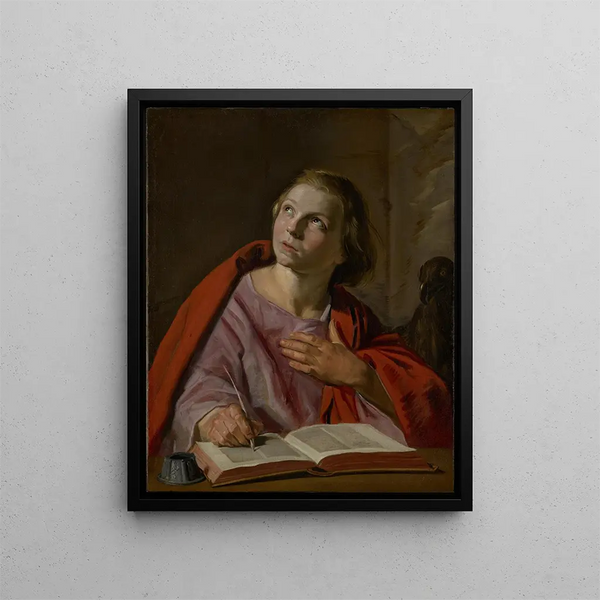 Saint John the Evangelist painting - Frans Hals — framed artwork on a wall
