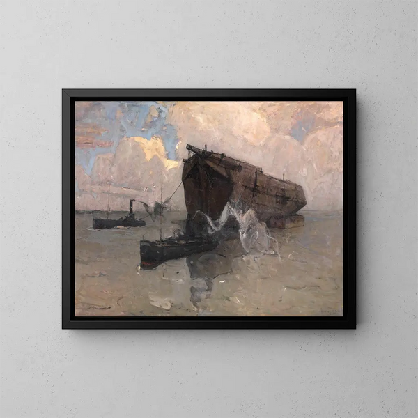 El último viaje - Frans Hens — cuadro enmarcado en la pared