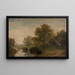Landscape Painting in Limburg - Frans Keelhoff — framed artwork on a wall