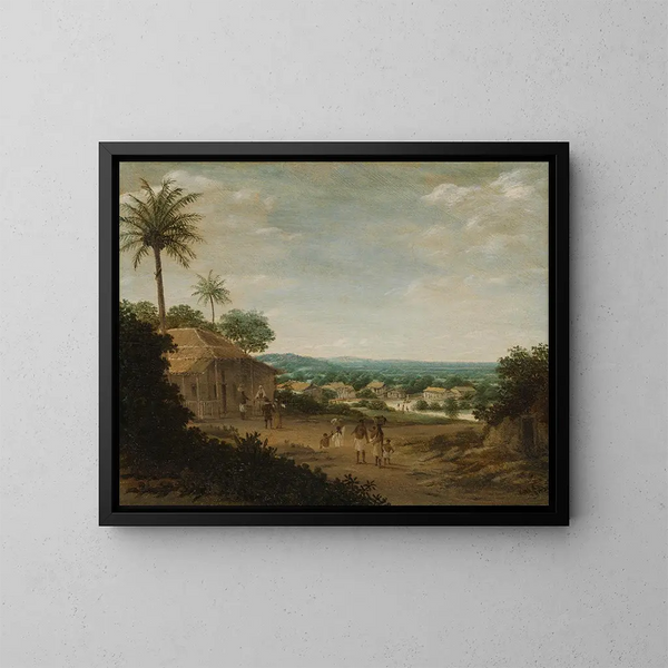 Village Brazilian Painting - Frans Post — framed artwork on a wall