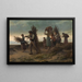 a Kempen woodcutting family - Frans Van Kuyck — framed artwork on a wall