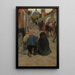 Arrival of the procession - Frans Van Leemputten — framed artwork on a wall