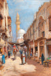 Cairo Bazaar Painting - Frans Wilhelm Odelmark — artwork view