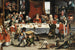 Festín Burlesque - Frans Xaver Hendrick Verbeeck — vista de la obra