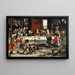 Festín Burlesque - Frans Xaver Hendrick Verbeeck — cuadro enmarcado en la pared