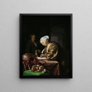 Frans van Mieris the Elder - The Letter Writer.webp