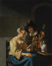La lección de música - Frans van Mieris el Viejo — vista de la obra