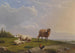 Sheep in the landscape - Frans van Severdonck — artwork view