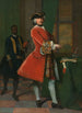 Retrato de Jan Pranger y de un sirviente esclavizado - Frans van der Mijn — vista de la obra