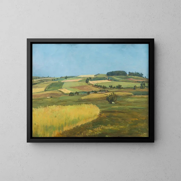 Campos de montaña - František Kaván — cuadro enmarcado en la pared