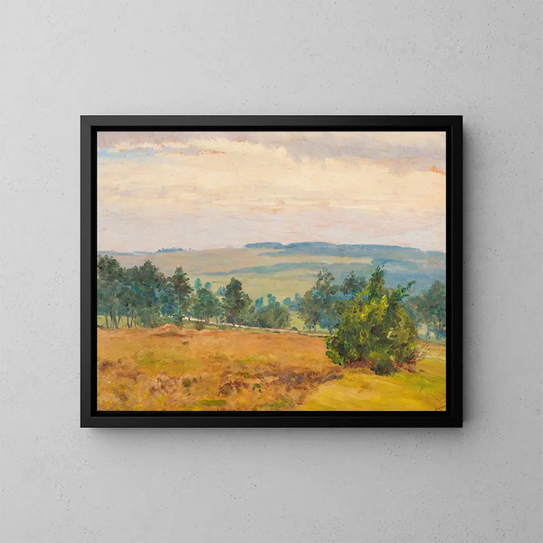 El comienzo del otoño - František Kaván — cuadro enmarcado en la pared