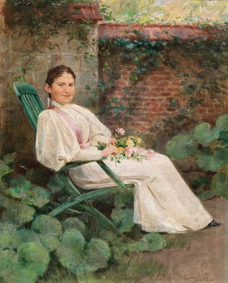 Frantisek Dvorak - Muestunde im Garten.webp