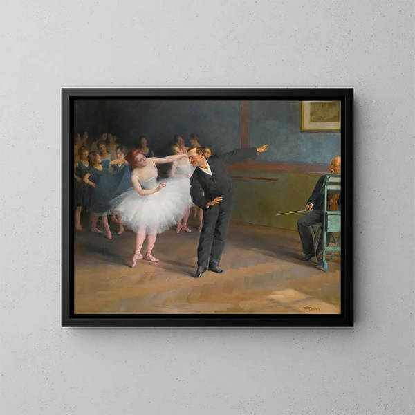 L'école de danse de Praga - František Dvořák — cuadro enmarcado en la pared