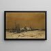 Invierno en la Campine - Frantz Binj — cuadro enmarcado en la pared