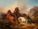 Caballos atacados por leones - Franz Adam — vista de la obra