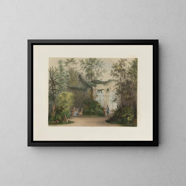 El jardín de invierno en la Hofburg imperial y real de Viena - Franz Antoine — cuadro enmarcado en la pared
