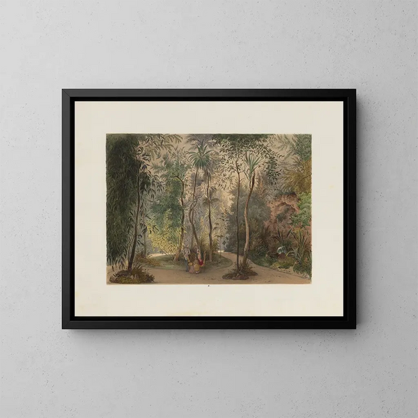 El jardín de invierno en la Hofburg imperial y real de Viena - Franz Antoine — cuadro enmarcado en la pared