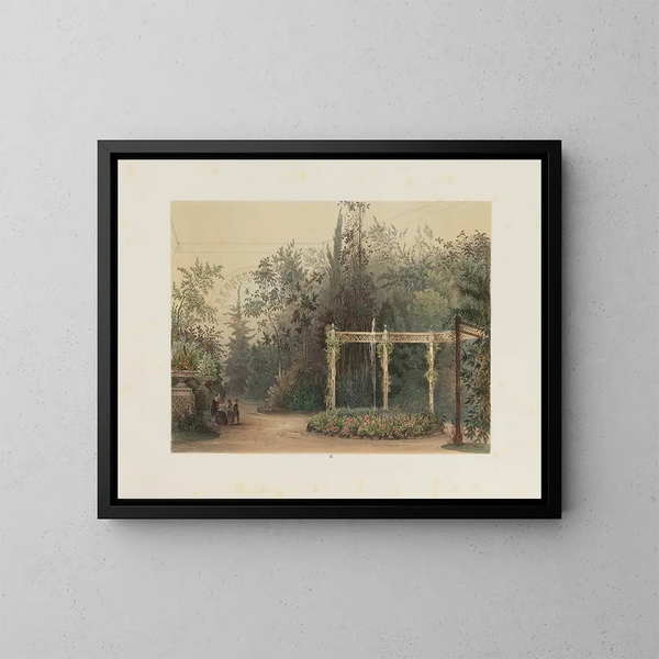 El jardín de invierno en la Hofburg imperial y real de Viena - Franz Antoine — cuadro enmarcado en la pared