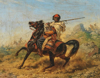 El caballero negro - Franz Anton Stragschwandtner — vista de la obra